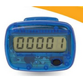 Translucent Pedometer/Step Counter (1.75"x1.25"x0.5")